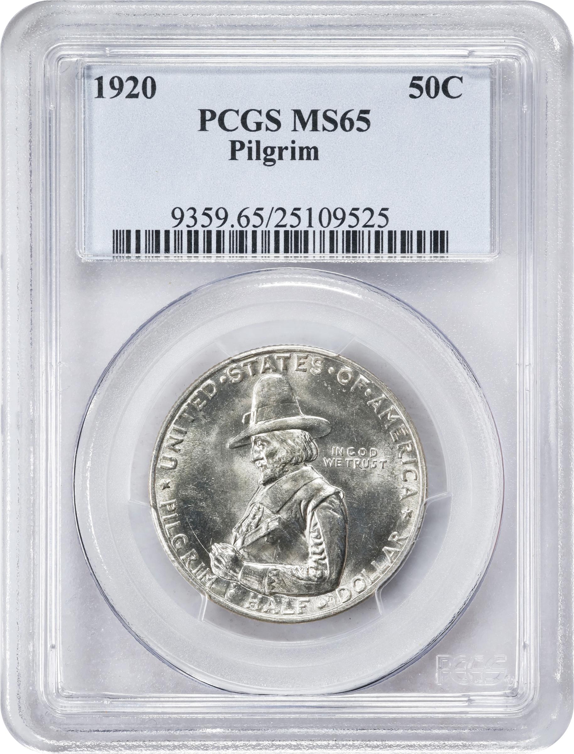 1920 Pilgrim Tercentenary. MS-65 (PCGS)., MS65 - PCGS Auction Prices