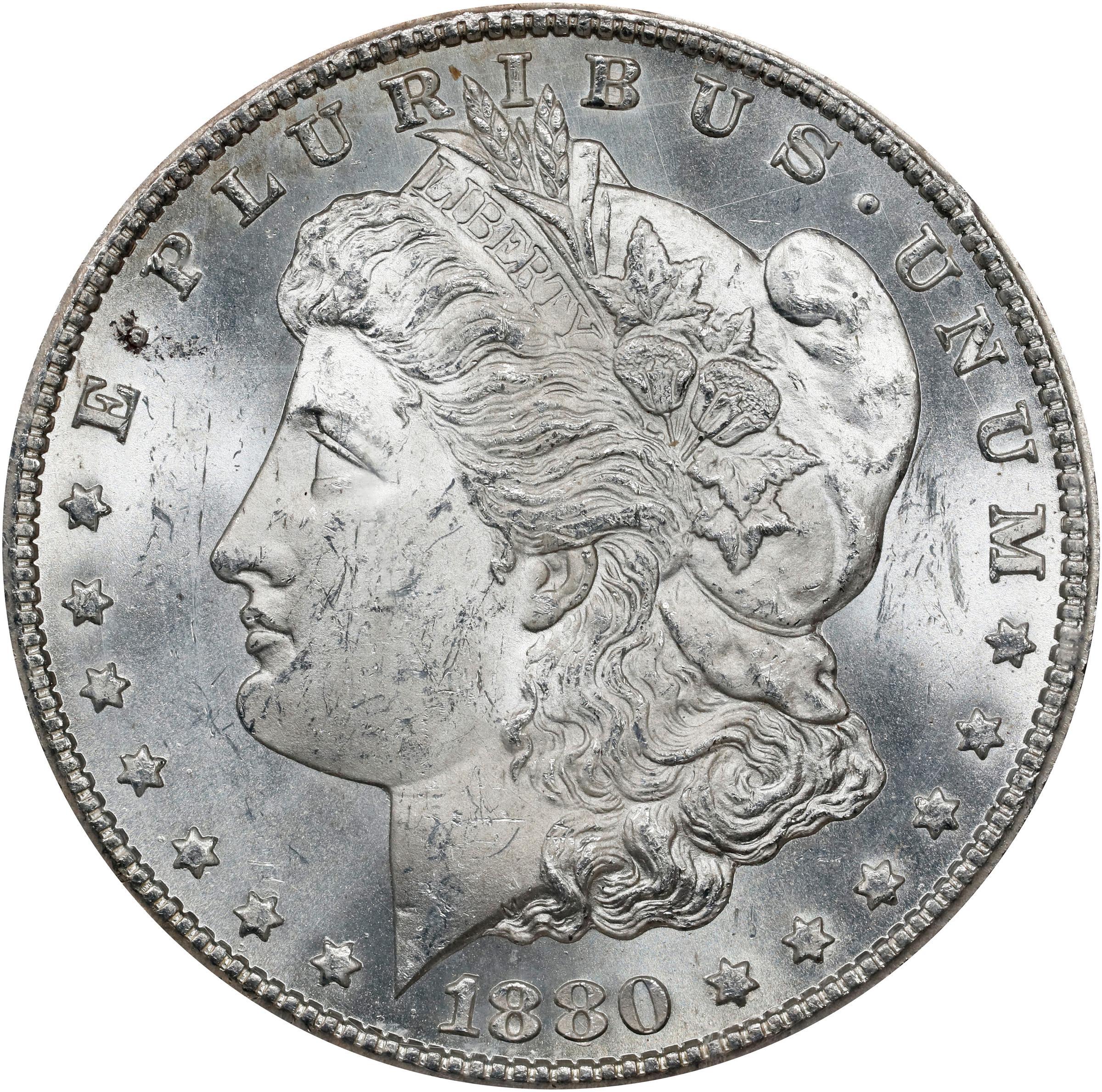 1880-CC GSA Morgan Silver Dollar. MS-62 (NGC). CAC., MS62 - PCGS