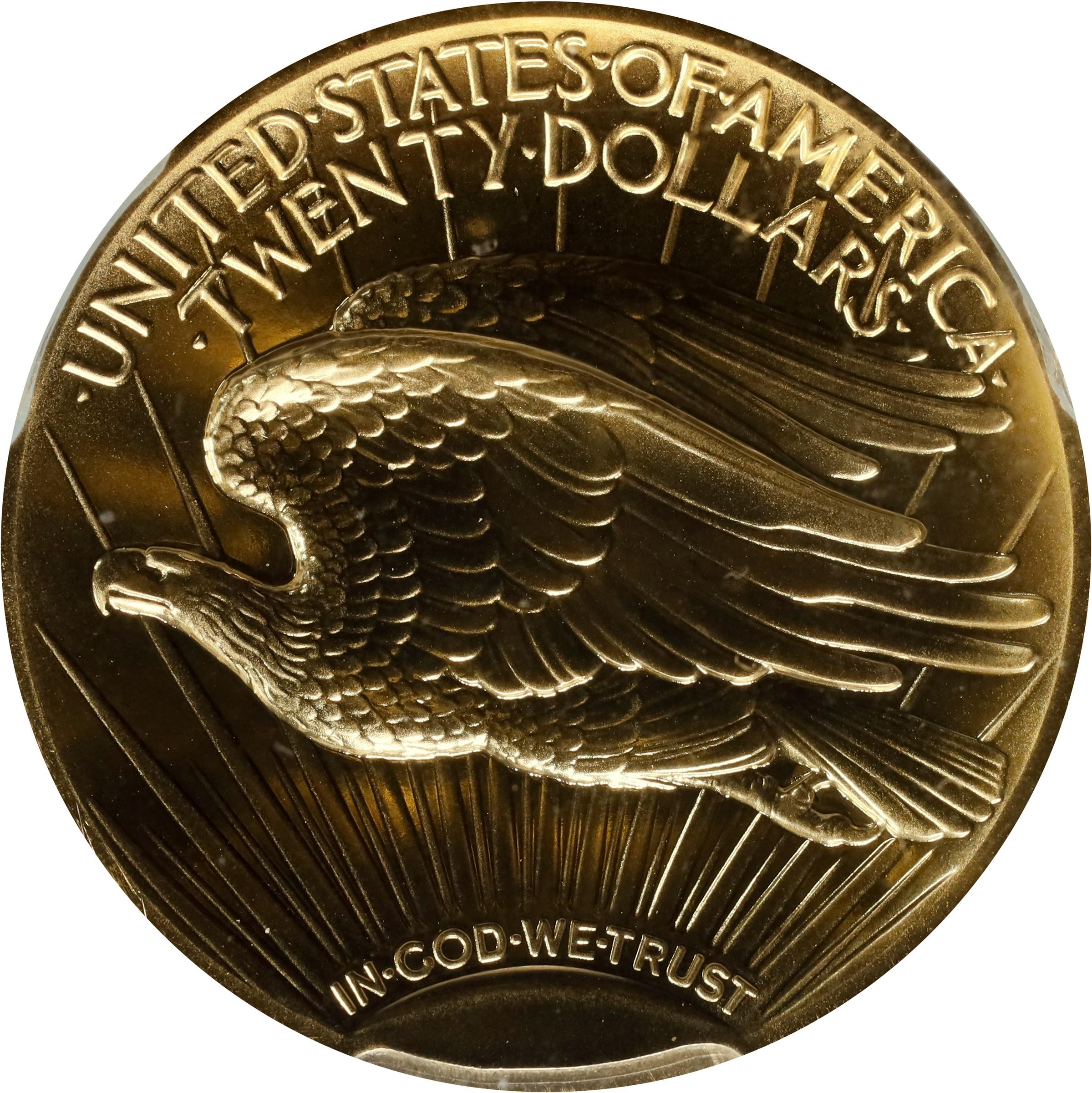 MMIX (2009) Ultra High Relief $20 Gold Coin. MS-70 PL (PCGS