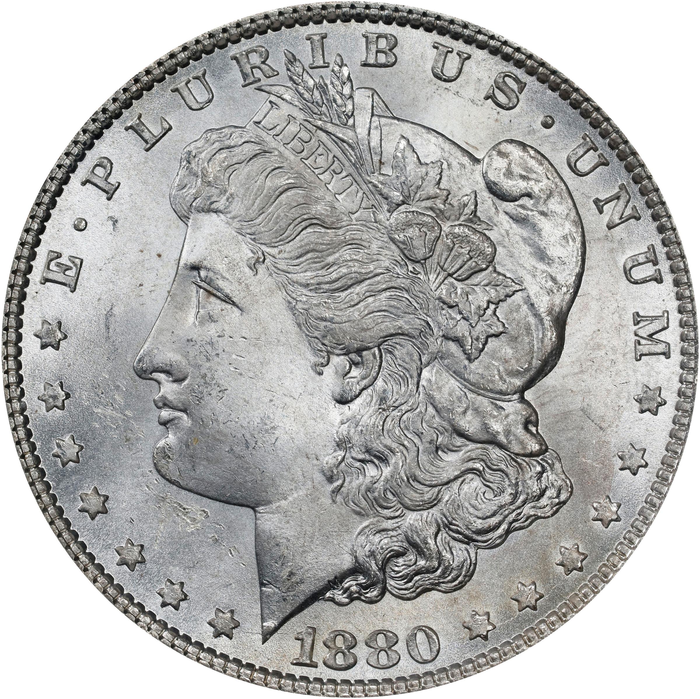 1880 Morgan Silver Dollar. MS-65 (ICG)., MS65 - PCGS Auction Prices