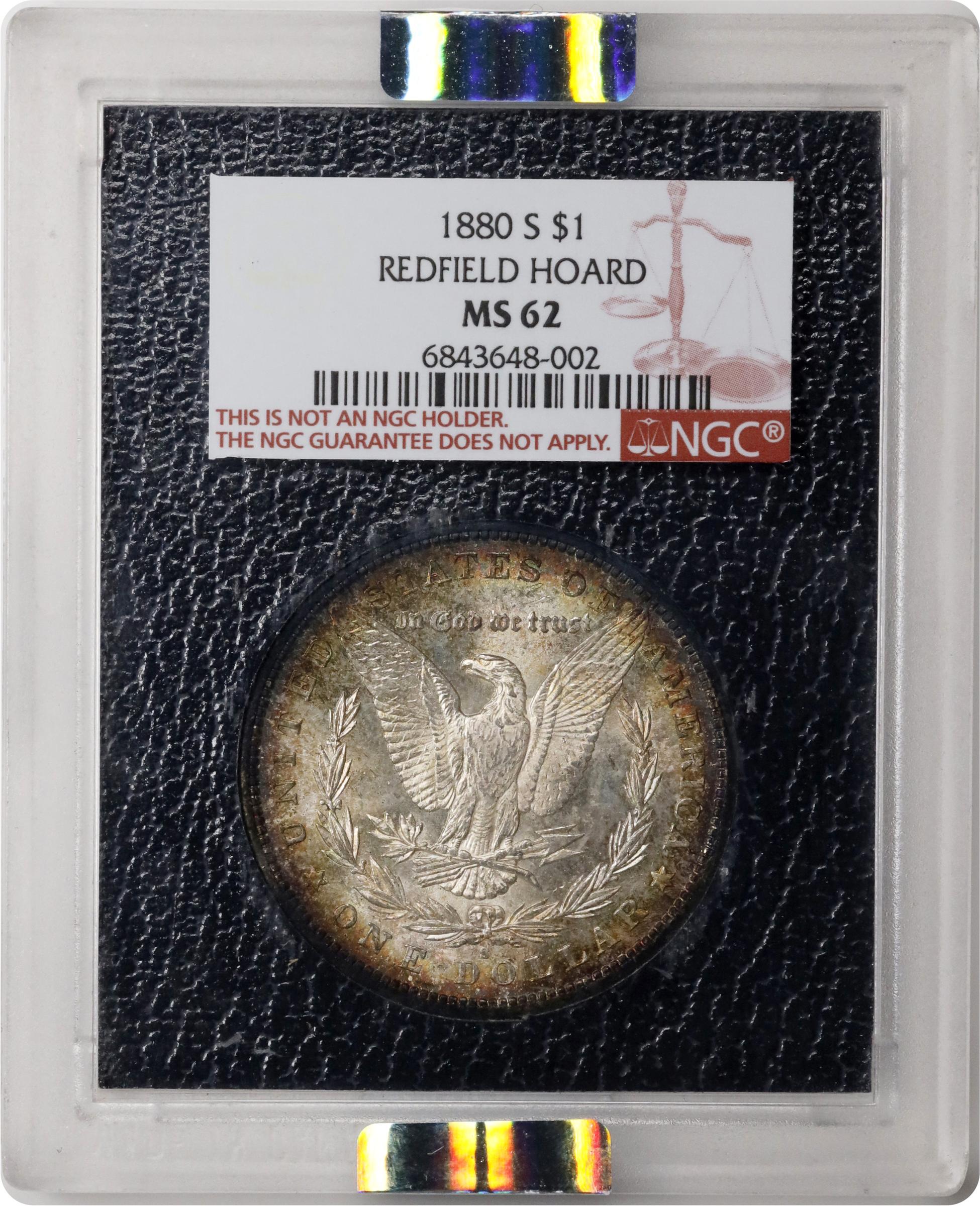 1880-S Redfield Morgan Silver Dollar. MS-62 (NGC)., MS62 - PCGS