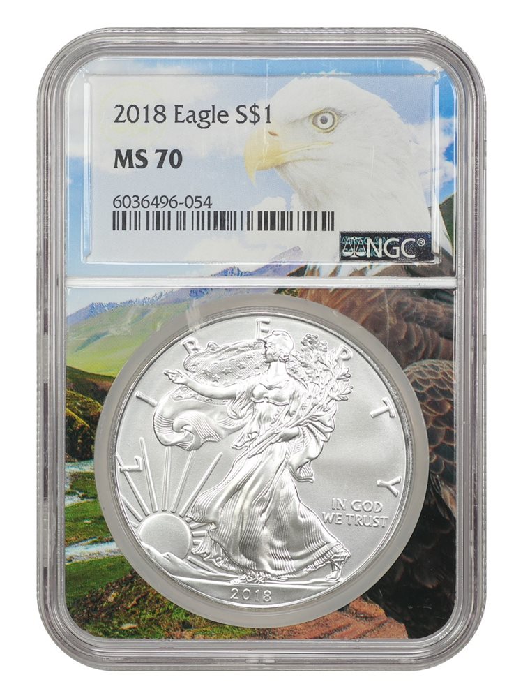 2018 Silver Eagle $1 NGC MS70, MS70 - PCGS Auction Prices