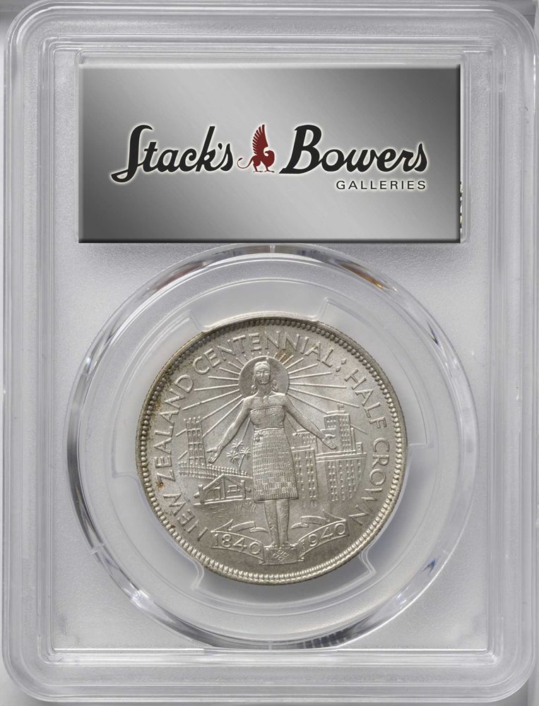 NEW ZEALAND. 1/2 Crown, 1940. PCGS MS-65 Gold Shield., MS65 - PCGS