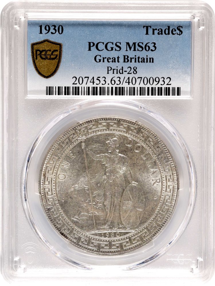 GREAT BRITAIN. Trade Dollar, 1930. London Mint. George V. PCGS MS
