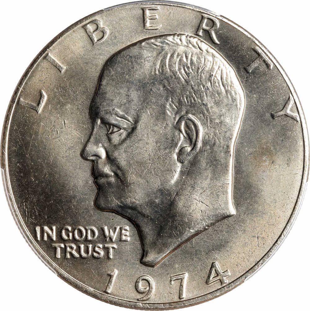 PCGS MS66 1974-S アイゼンハワー銀貨 $1 1974 S $ 1シルバーIkeアイゼンハワードルPCGSMS66 1974 S $1