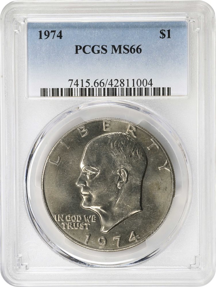 PCGS MS66 1974-S アイゼンハワー銀貨 $1 PCGS MS66 1974-S アイゼンハワー銀貨 $1 - メルカリ
