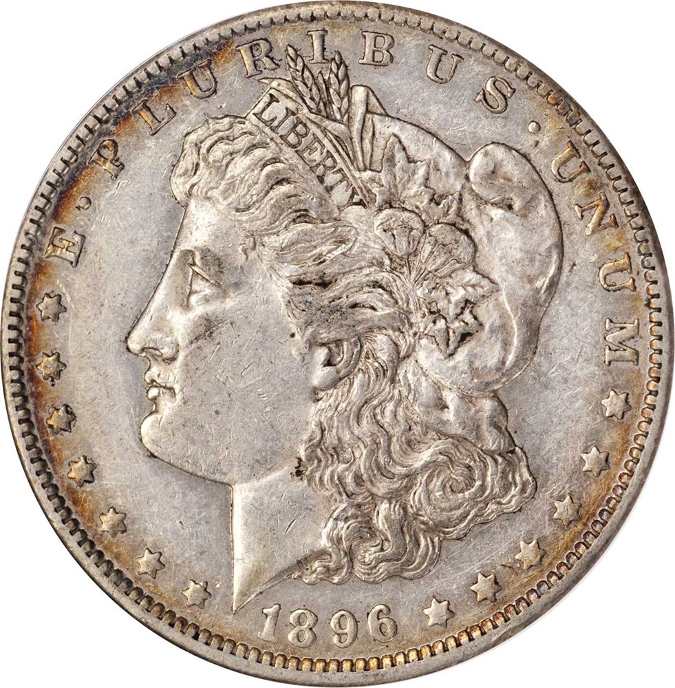 1896-O Morgan Silver Dollar. AU-55 PL (ANACS). OH., AU55PL - PCGS 1896-O Morgan Silver Dollar. AU-55 PL (ANACS). OH., AU55PL - PCGS