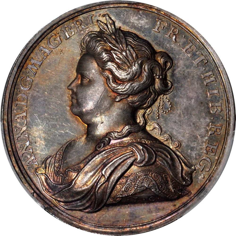 GREAT BRITAIN. Peace of Utrecht Silver Medal, 1713. Anne