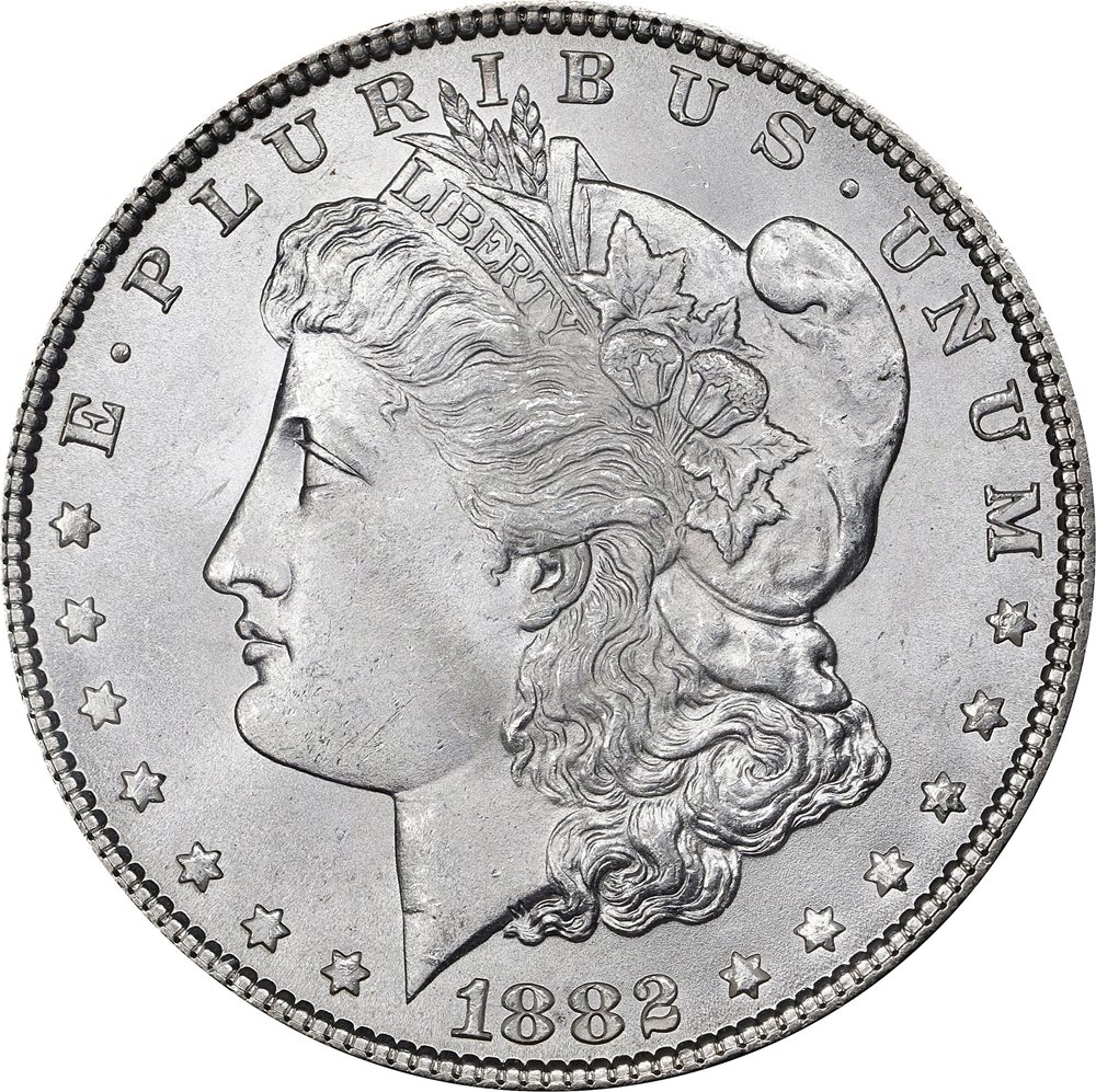 品質保証書付】 アンティークコイン NGC PCGS 1882年-S モーガン