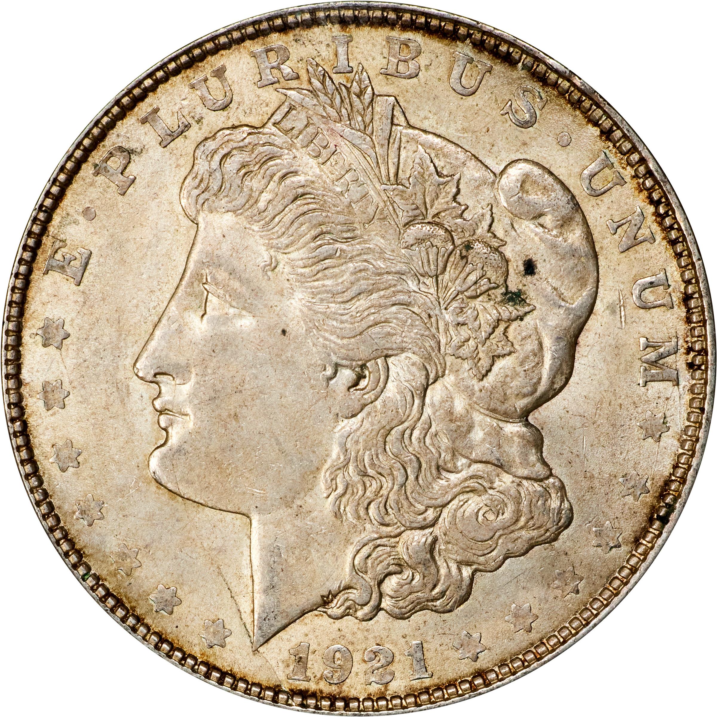 1921年モルガンダラーMorgan Dollar銀貨 MS62 CAG認定 tukuyo_b-0100
