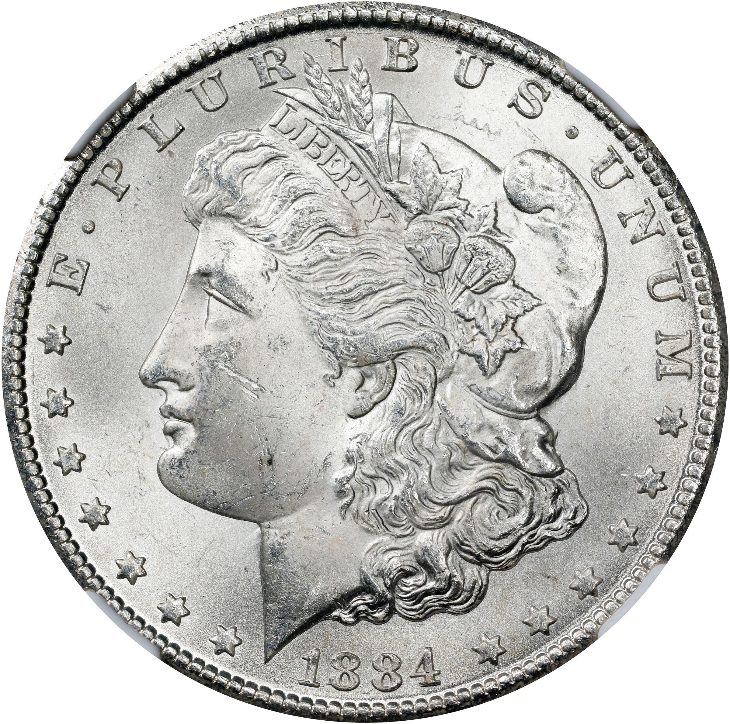 1884-CC Morgan Silver Dollar. MS-63 (NGC)., MS63 - PCGS Auction Prices