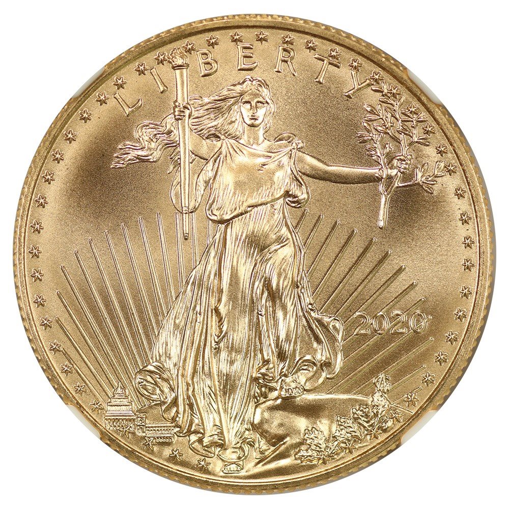 2020 W BURNISHED SILVER EAGLE NGC MS70 EARLY RELEASES DONALD
