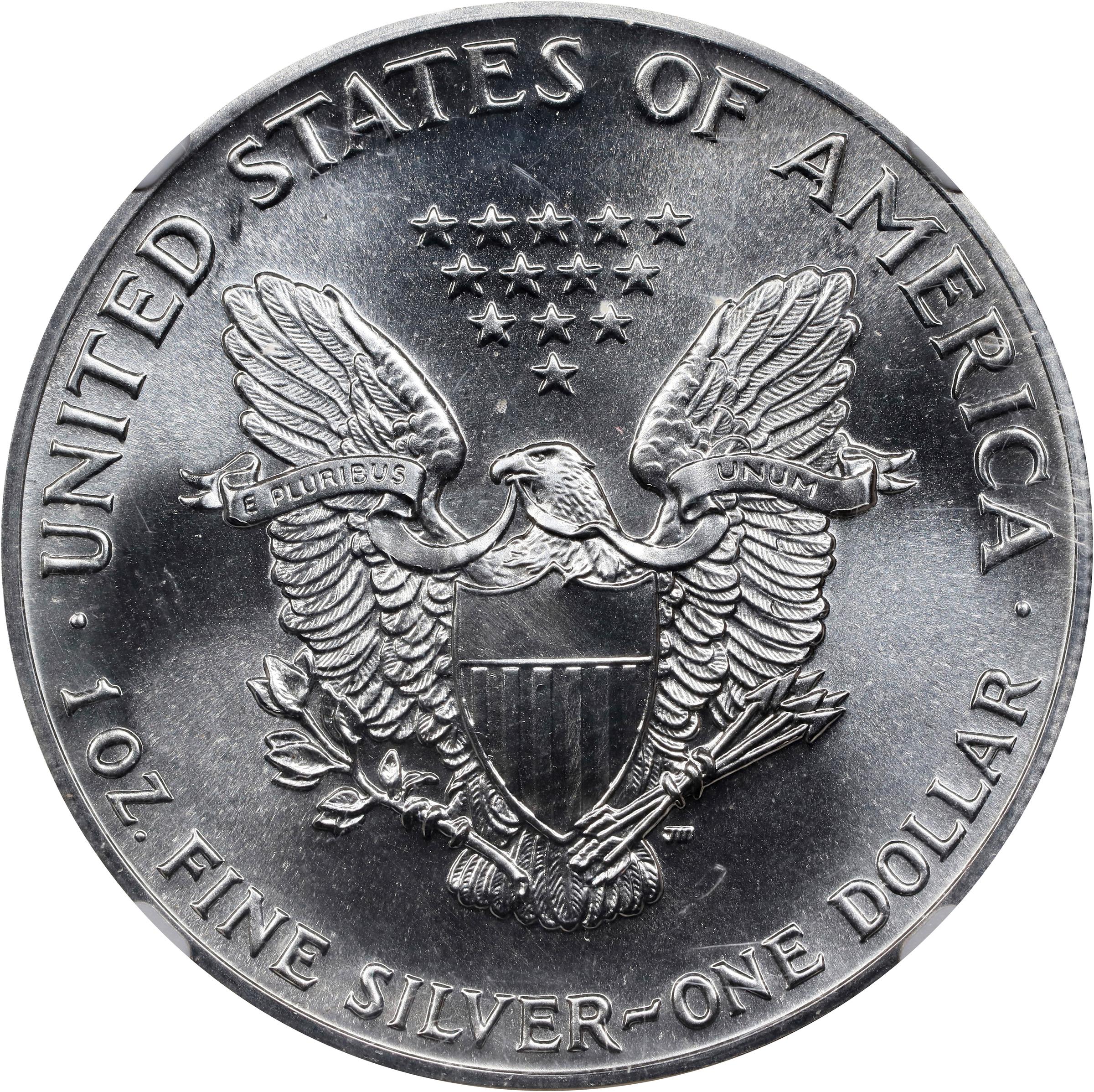 1989 Silver Eagle. MS-69 (NGC)., MS69 - PCGS Auction Prices