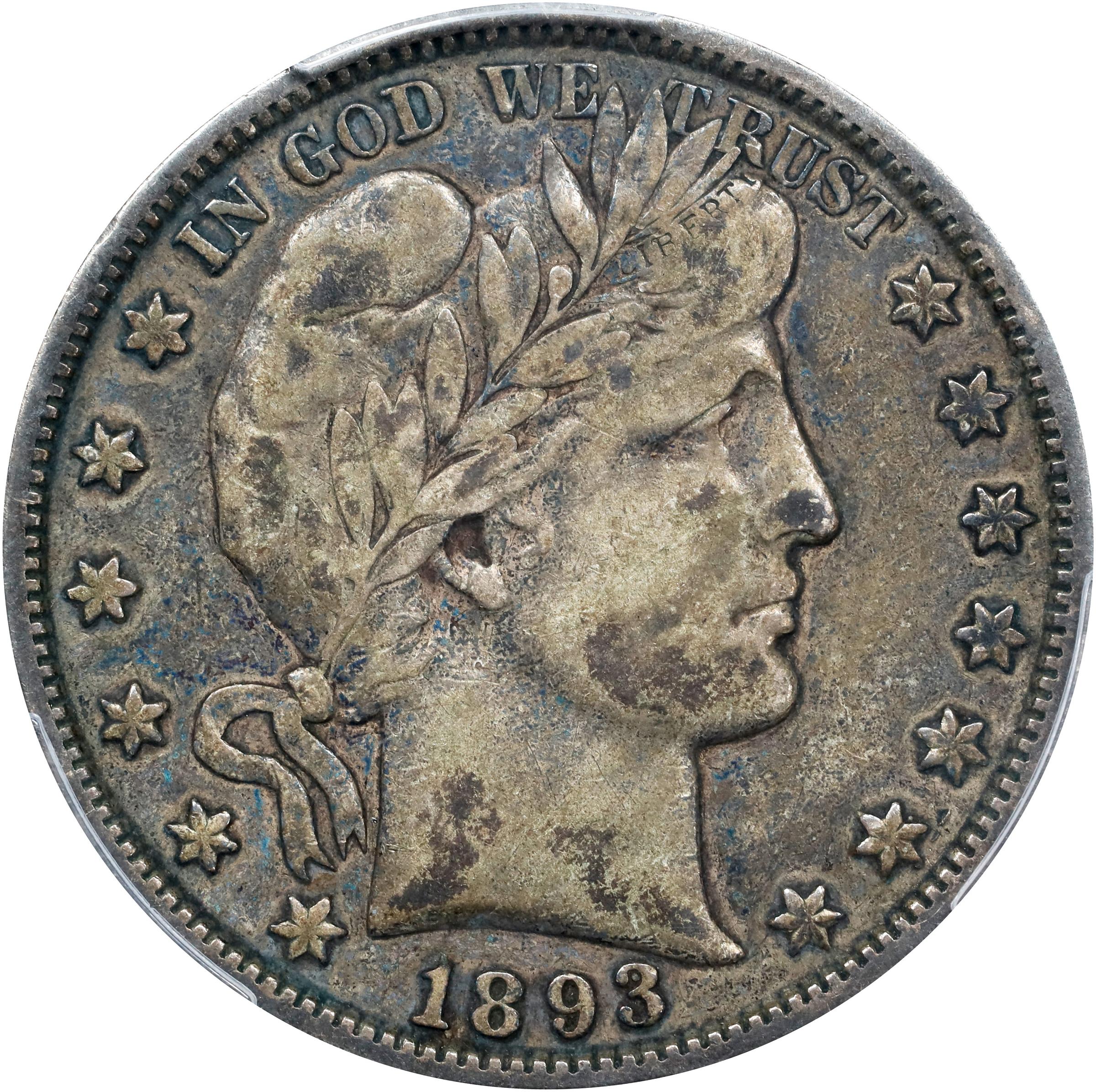 1893-S Barber Half Dollar. VF-25 (PCGS)., VF25 - PCGS Auction Prices