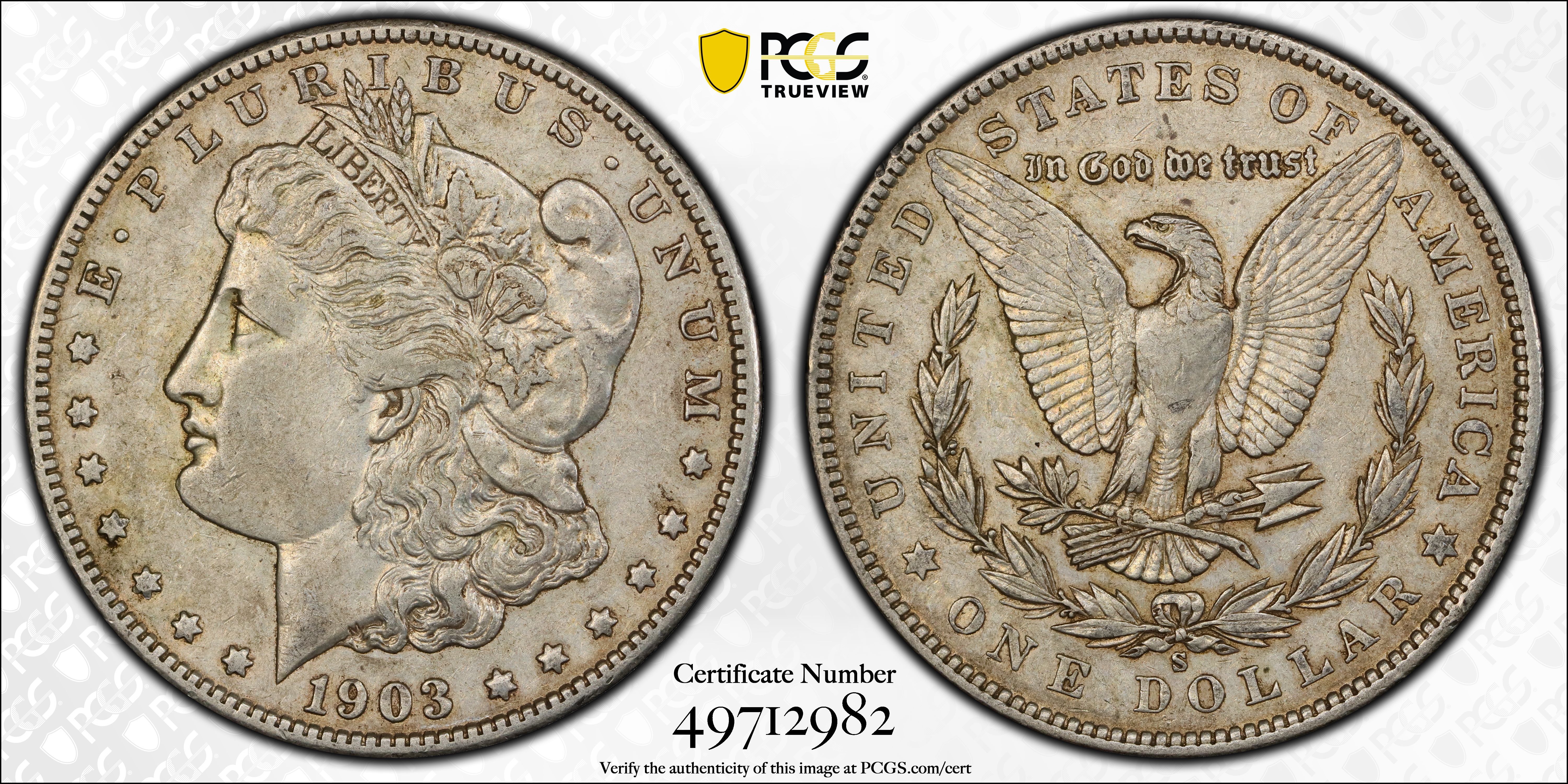 1903-S Morgan Silver Dollar. EF-45 (PCGS)., XF45 - PCGS Auction Prices
