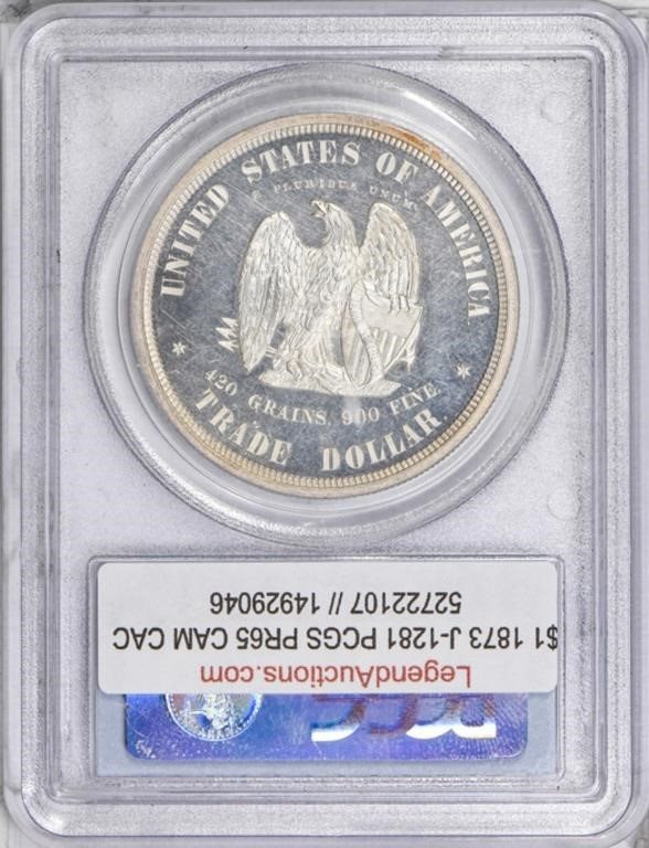 アメリカ　使用済み切手 一冊 1893-1977 1c-13cents $1 1873 J-1281. PCGS PR65 CAM CAC, PR65CAM - PCGS Auction Prices