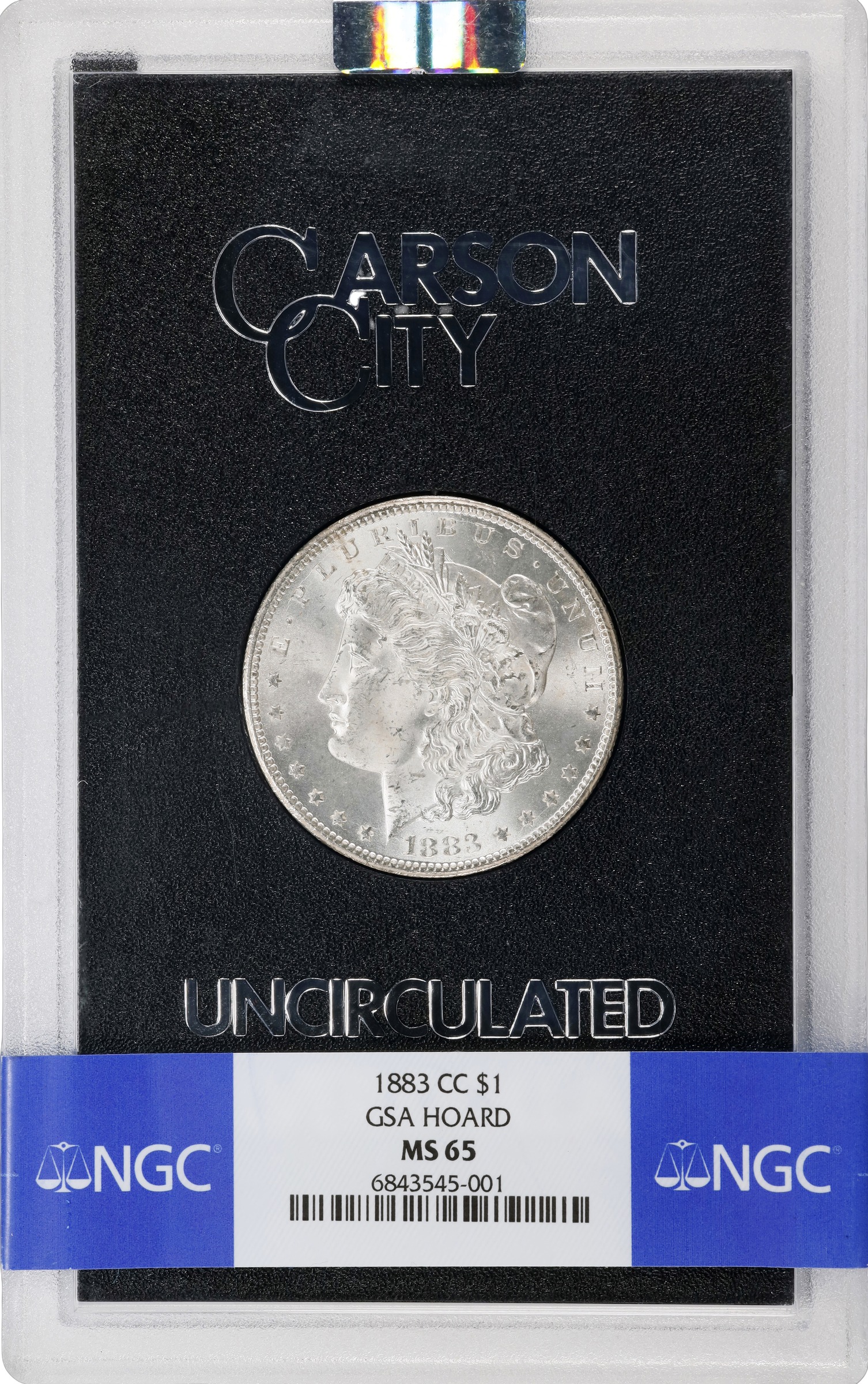 1883-CC GSA Morgan Silver Dollar. MS-65 (NGC)., MS65 - PCGS
