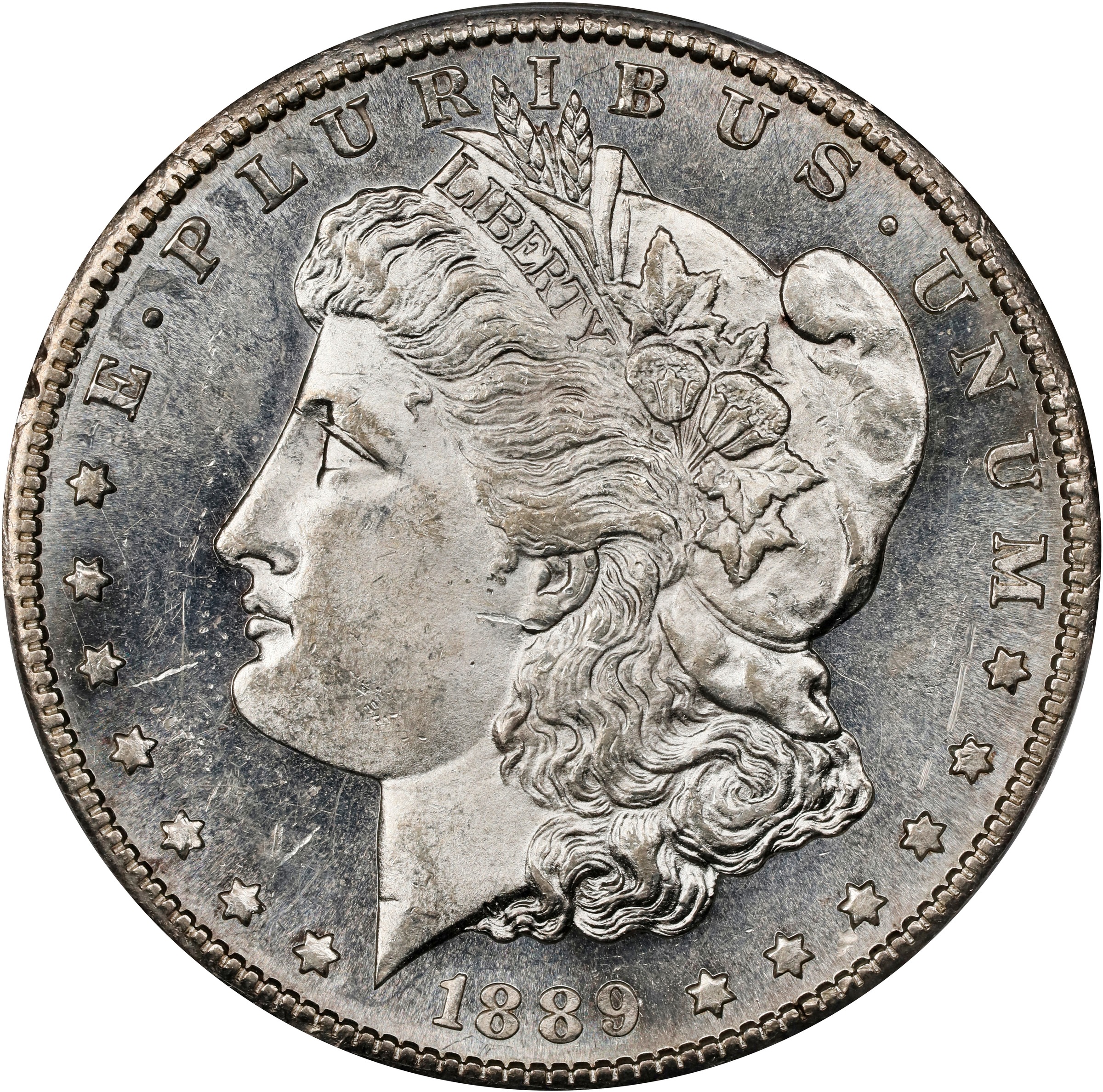 1889-S Morgan Silver Dollar. MS-62 (PCGS)., MS62 - PCGS Auction Prices