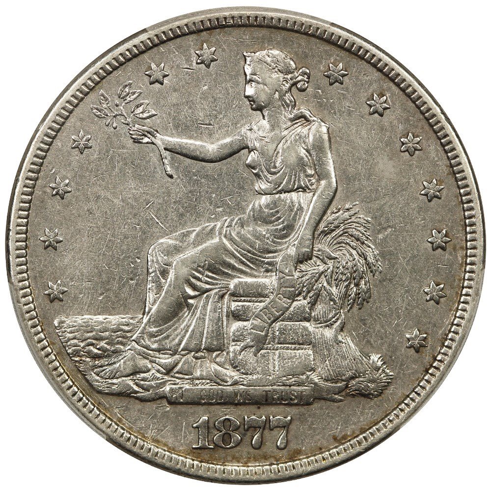 1877-S Trade$ PCGS VF35, VF35 - PCGS Auction Prices