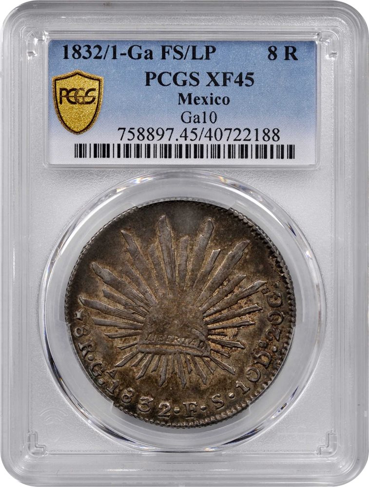メキシコ 1855年 8レアル銀貨 PCGS MS61 メキシコ 1855年 8レアル銀貨 PCGS MS61 - メルカリ