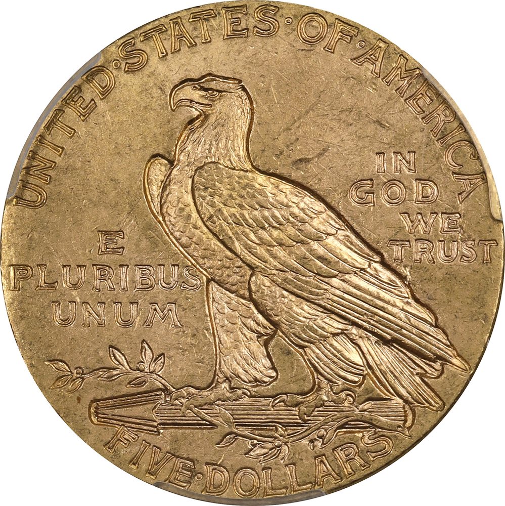 1915 Indian Half Eagle. MS-64 (PCGS). CAC., MS64 - PCGS Auction Prices