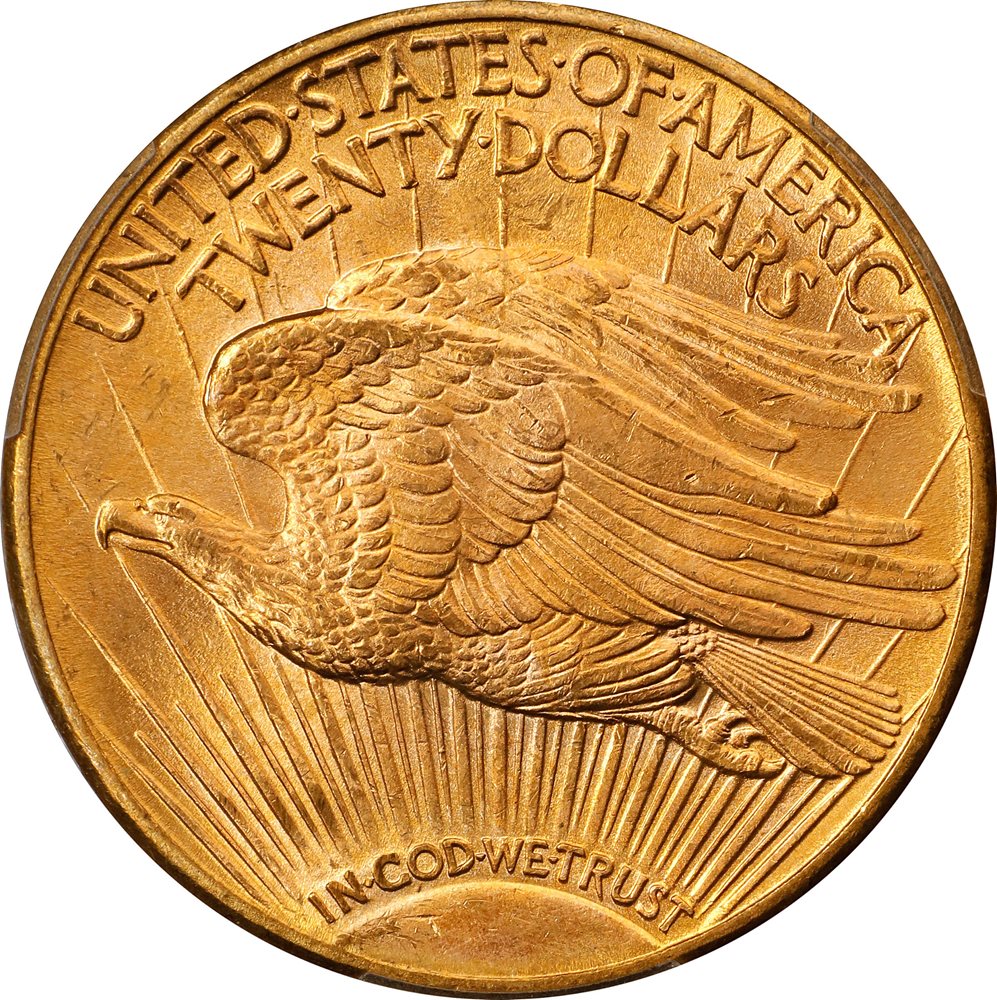 1914-D Saint-Gaudens Double Eagle. MS-66 (PCGS)., MS66 - PCGS