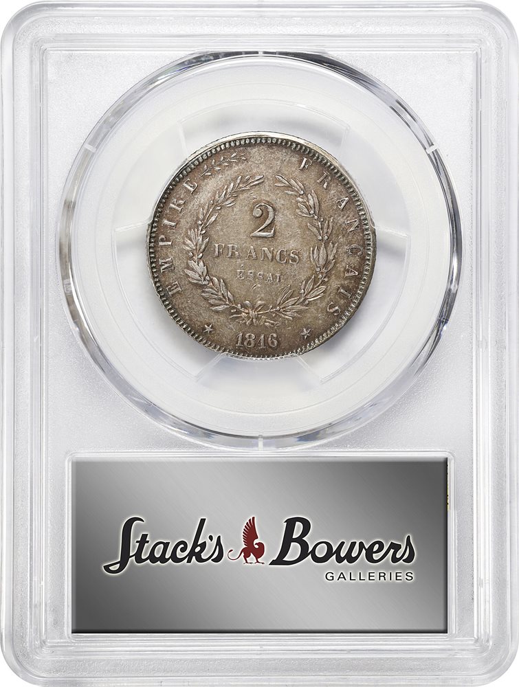 FRANCE. Silver 2 Francs Essai (Pattern), 