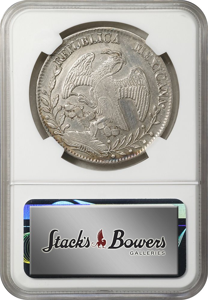 MEXICO. 8 Reales, 1854-Do CP. Durango Mint. NGC Unc Details