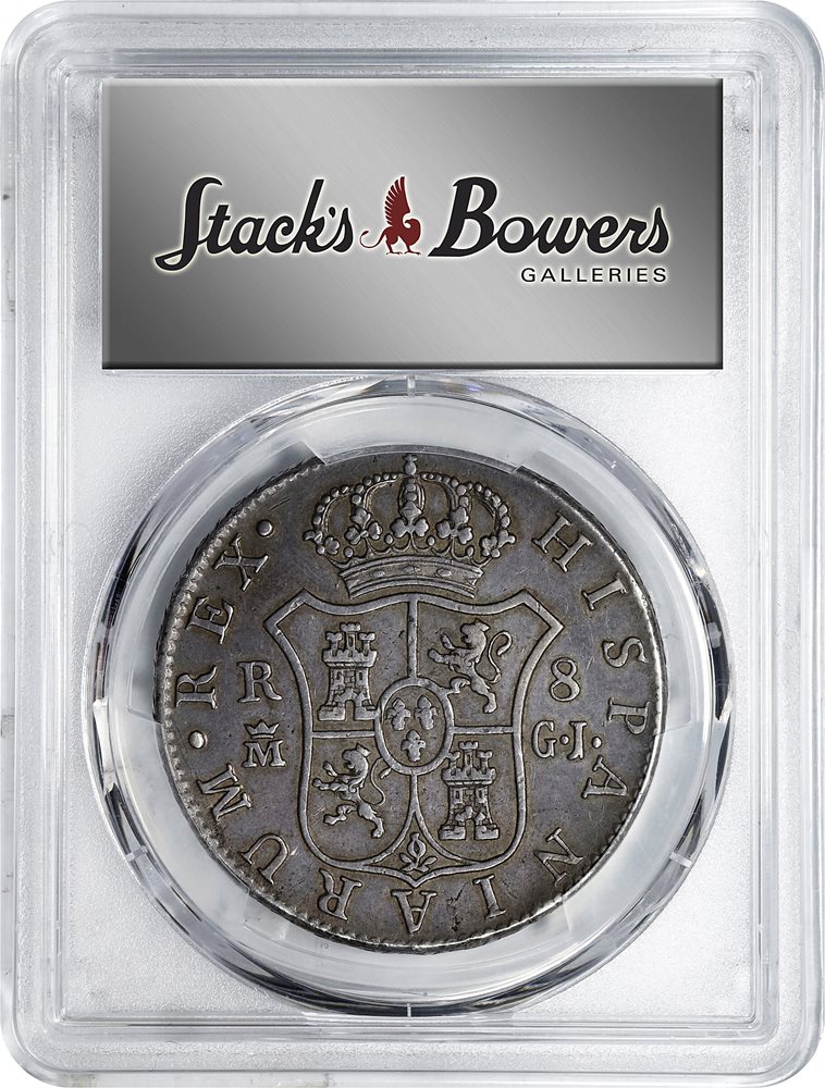 SPAIN. 8 Reales, 1815-M GJ. Madrid Mint. Ferdinand VII. PCGS EF-45