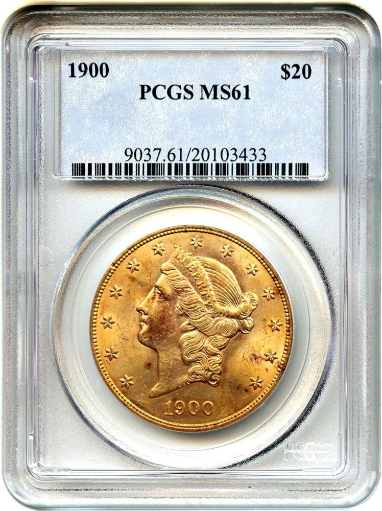 1900 $20 PCGS MS61, MS61 - PCGS Auction Prices