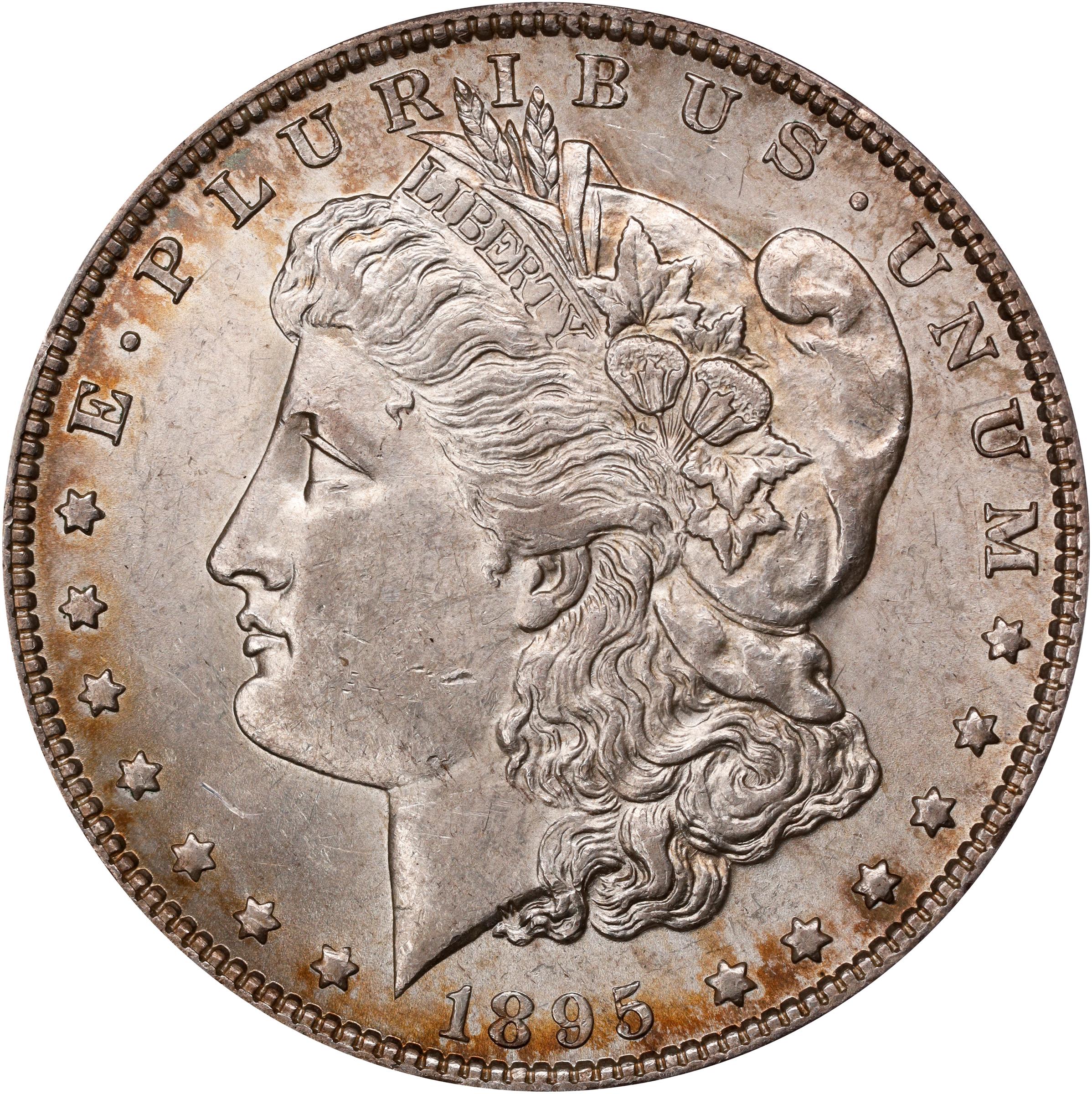 1895-O Morgan Silver Dollar. AU-58 (ANACS)., AU58 - PCGS Auction