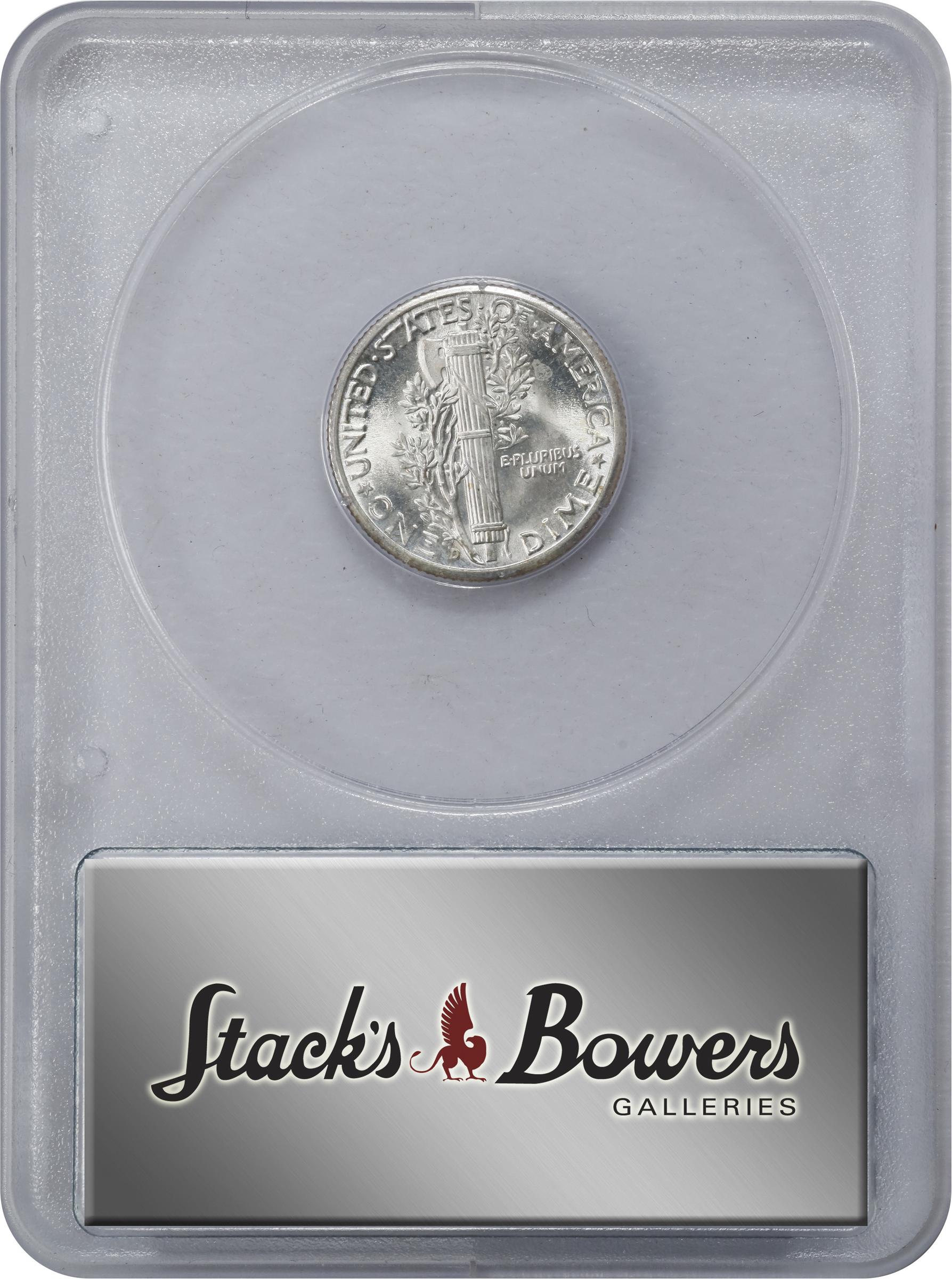 1944-D Mercury Dime. MS-65 FB (PCGS). OGH Generation 1.2 Rattler