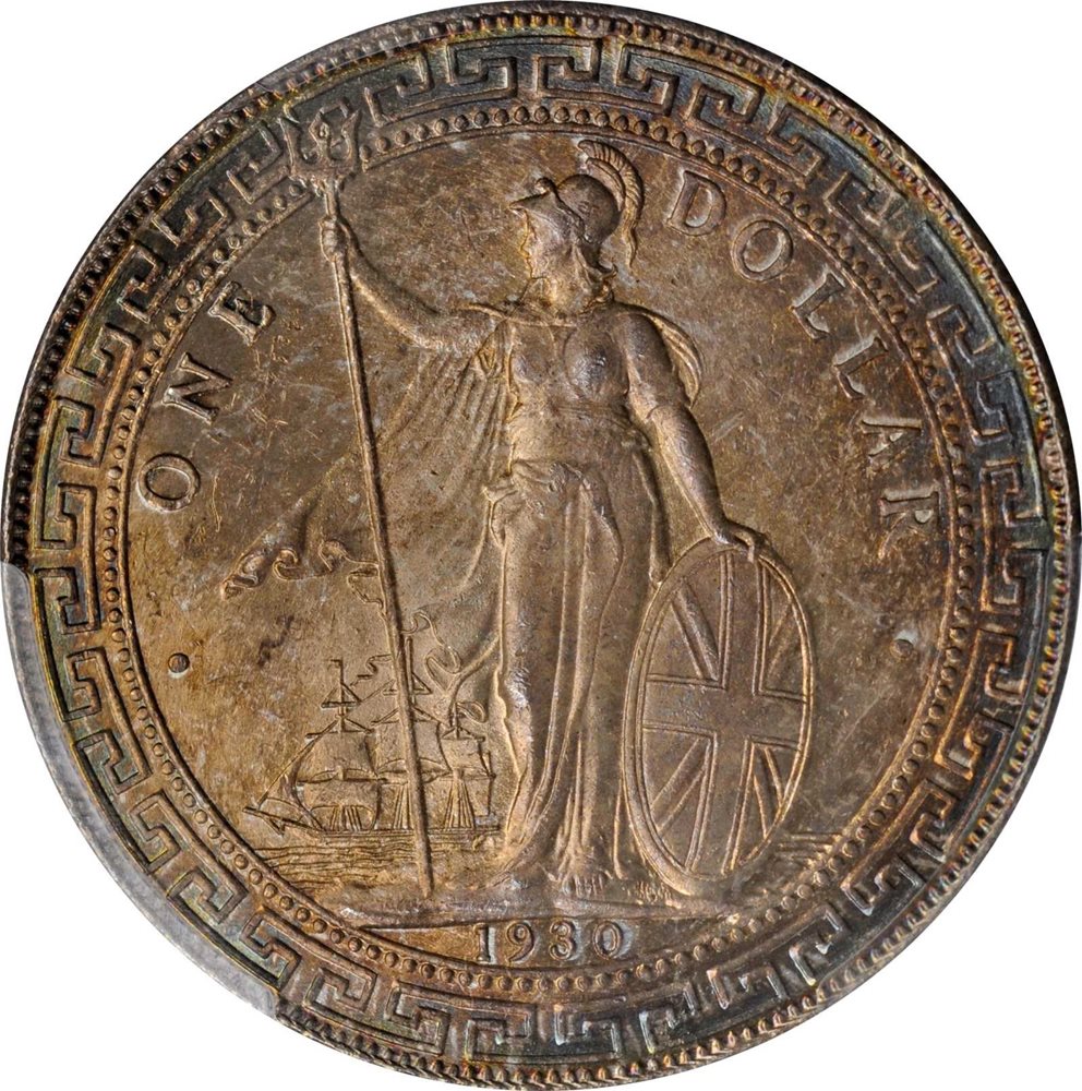 GREAT BRITAIN. Trade Dollar, 1930-B. Bombay Mint. George V. PCGS