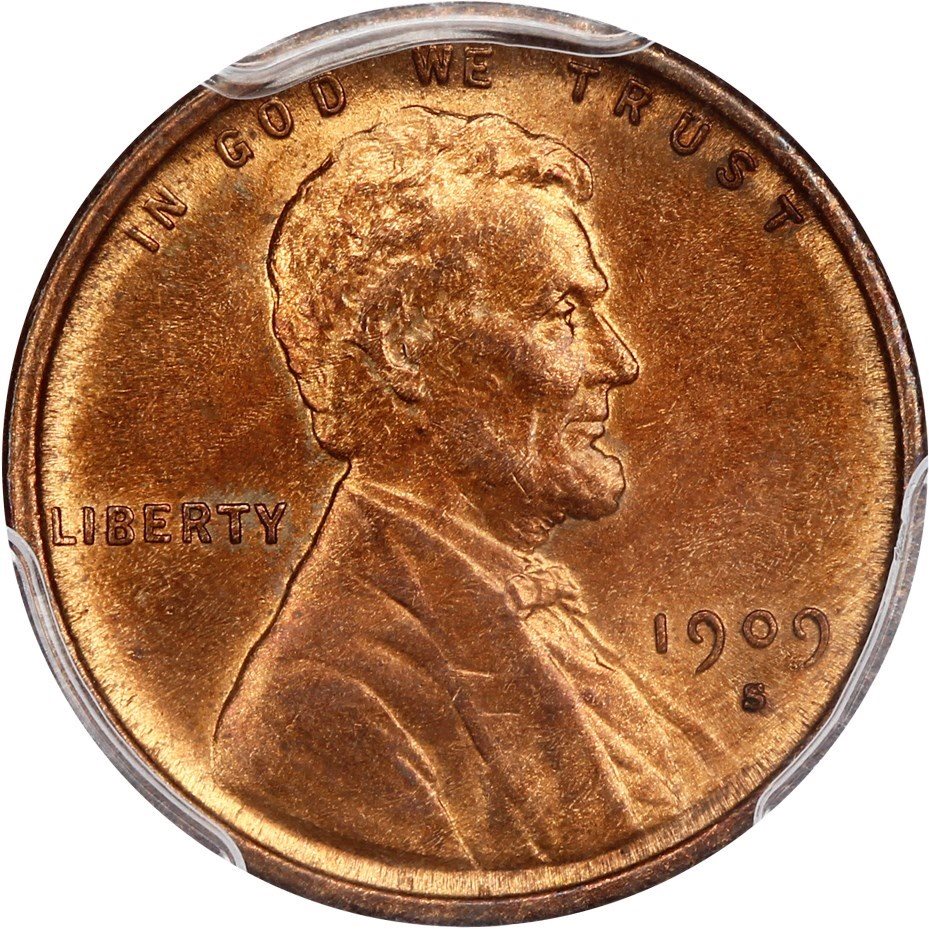 1909-S VDB 1c PCGS/CAC MS64 RB, MS64RB - PCGS Auction Prices