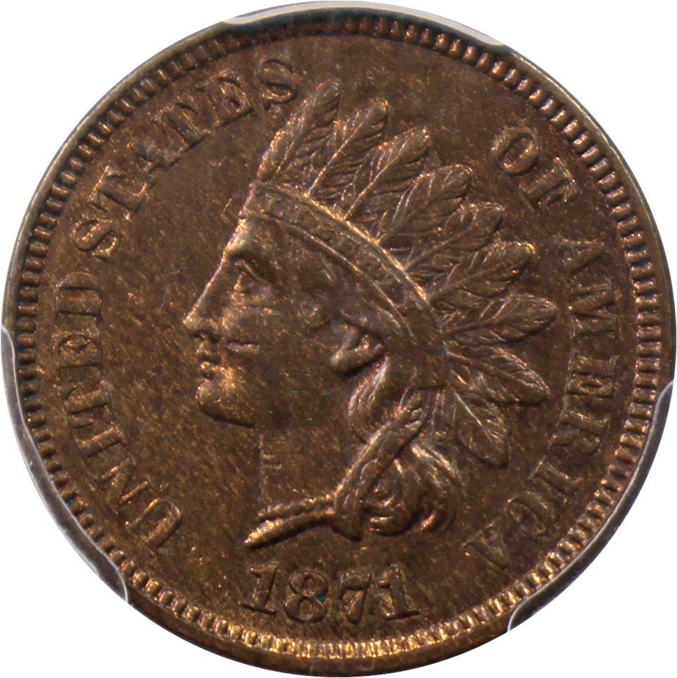 1871 1c PCGS MS62 BN, MS62BN - PCGS Auction Prices