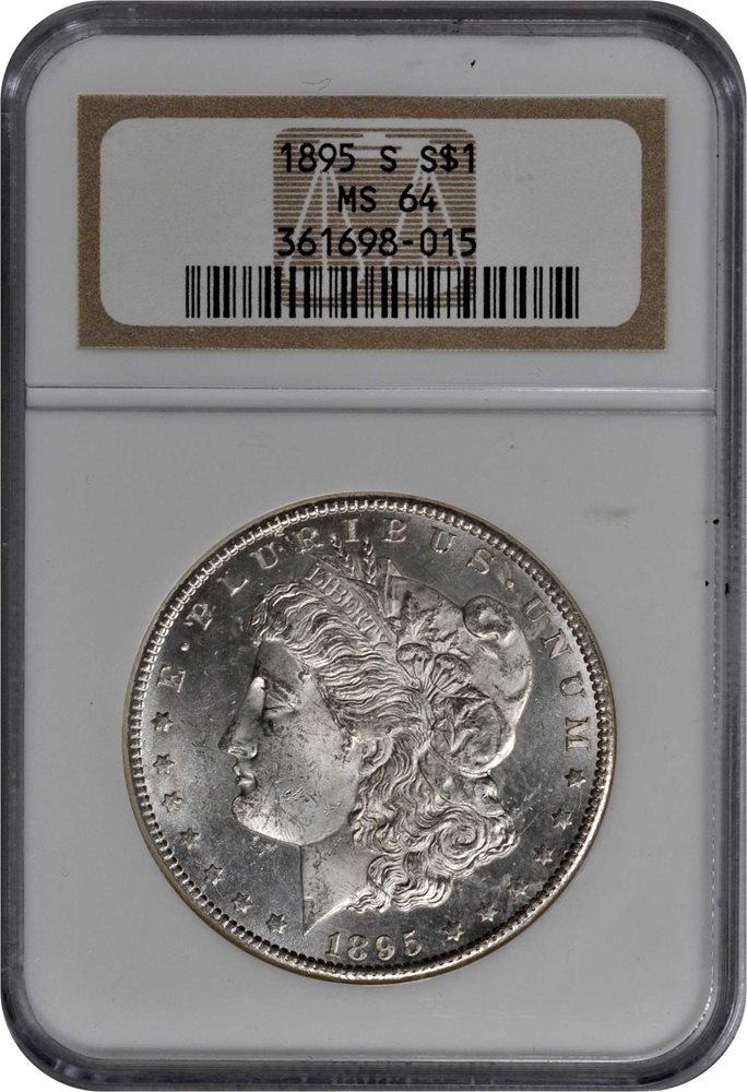 1895-S Morgan Silver Dollar. MS-64 (NGC)., MS64 - PCGS Auction Prices