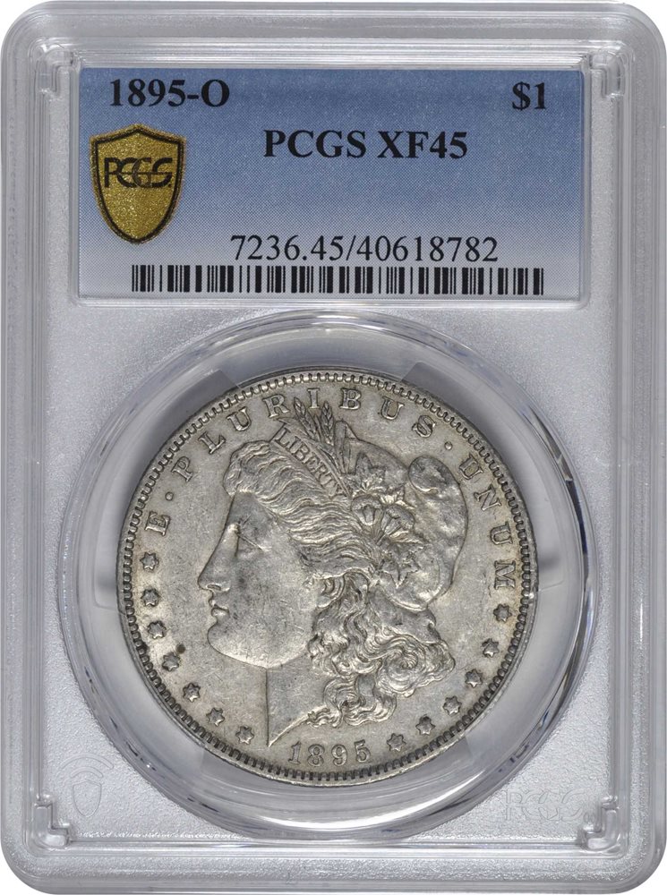 1895-O Morgan Silver Dollar. EF-45 (PCGS)., XF45 - PCGS Auction Prices