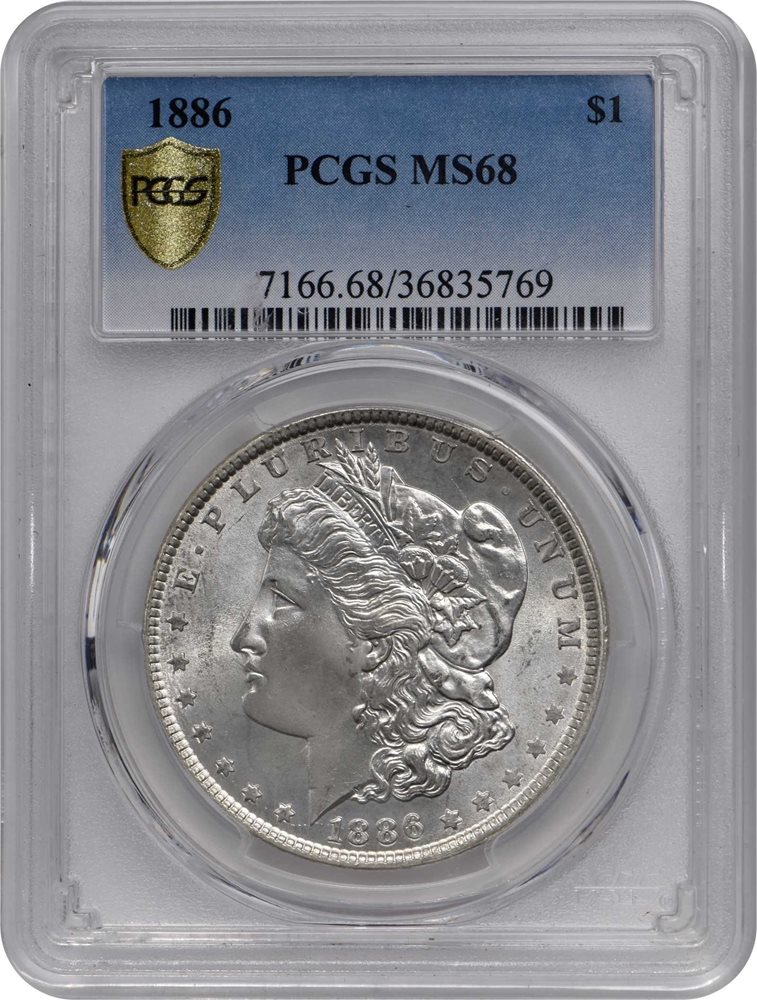 1886 Morgan Silver Dollar. MS-68 (PCGS)., MS68 - PCGS Auction Prices