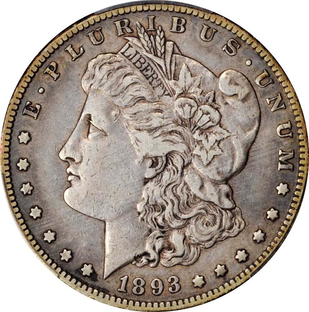 1893-S Morgan Silver Dollar. VF-35 (PCGS). CAC., VF35 - PCGS