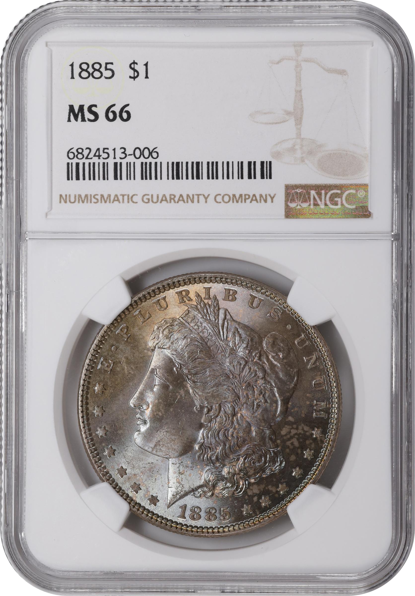 1885 Morgan Silver Dollar. MS-66 (PCGS)., MS66 - PCGS Auction Prices