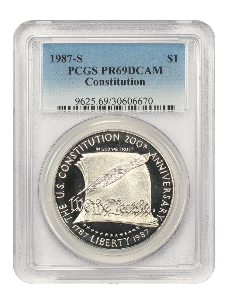1987年 イギリス £1  PR69DCAM 1987-S Constitution $1 PCGS Proof 69 DCAM, PR69DCAM - PCGS Auction