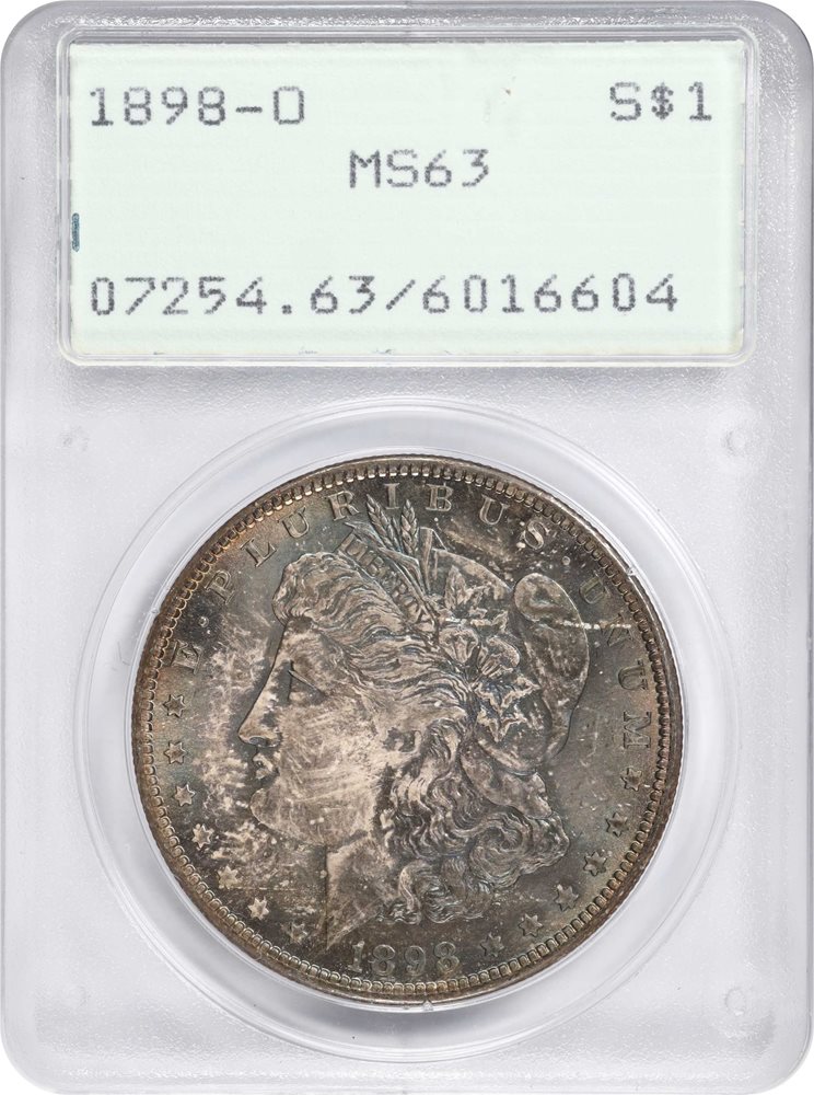 1898-O Morgan Silver Dollar. MS-63 (PCGS). OGH--First Generation