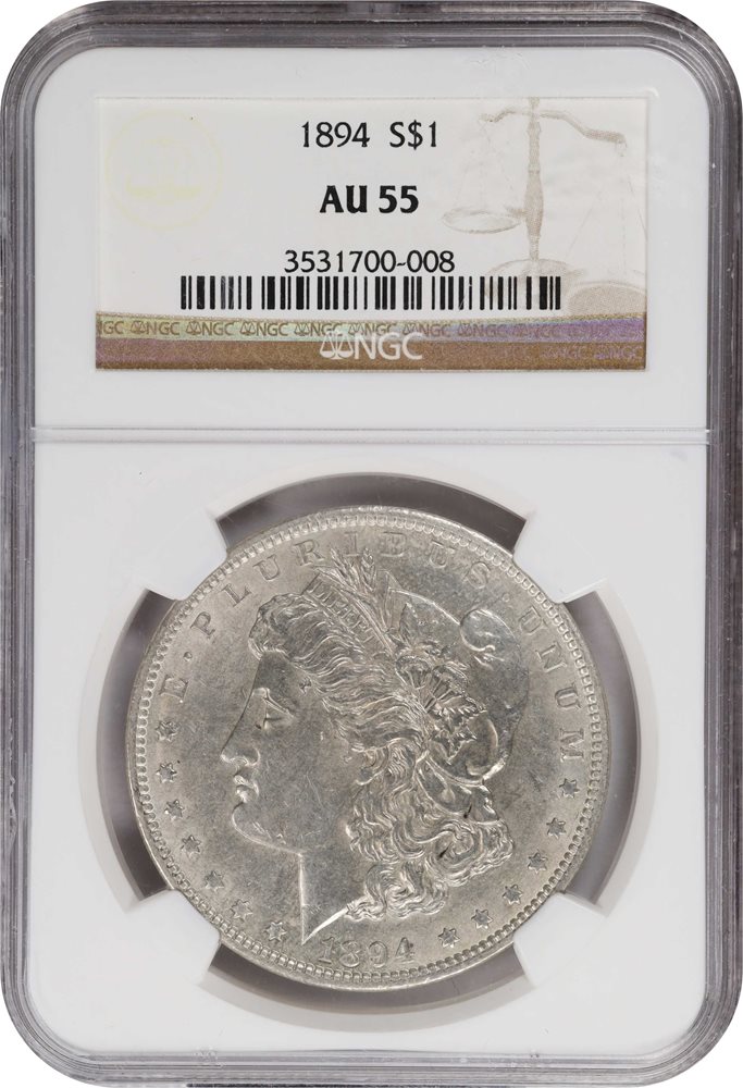 1894 Morgan Silver Dollar. AU-55 (NGC)., AU55 - PCGS Auction Prices