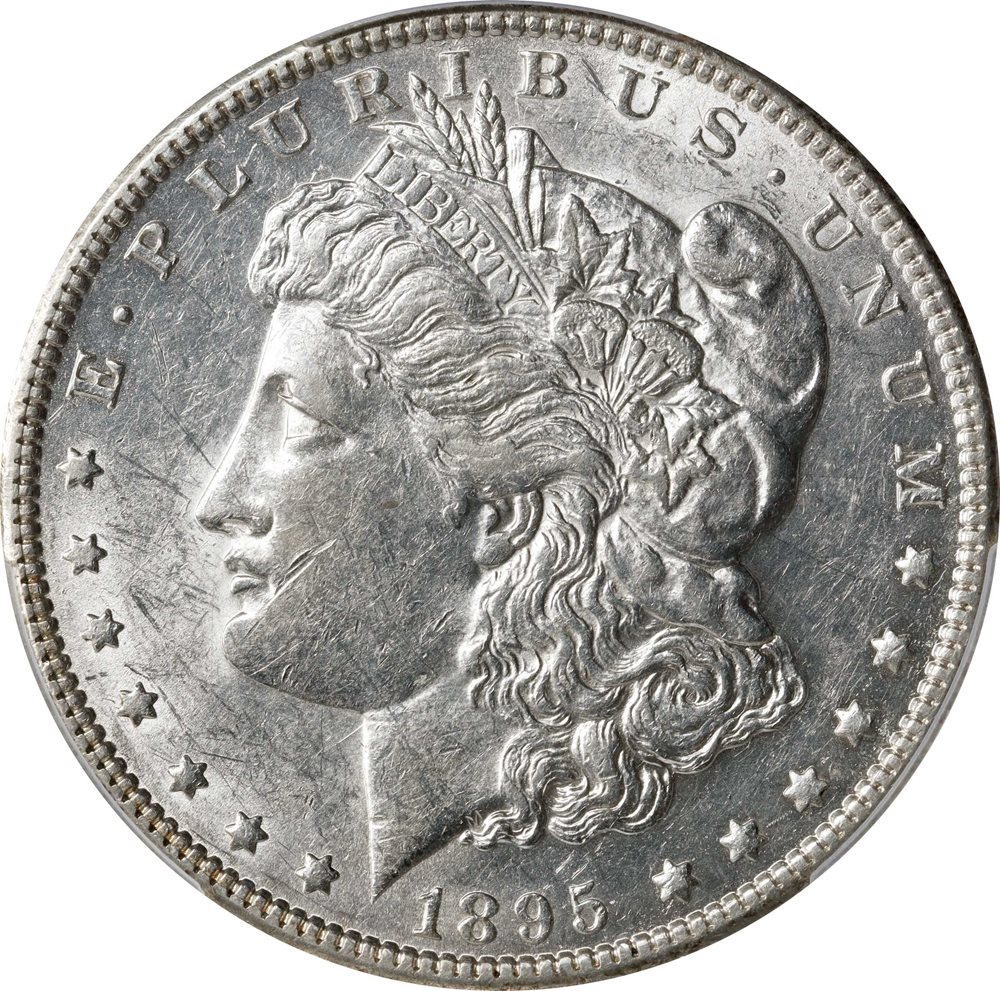 1895-O Morgan Silver Dollar. AU-55 (PCGS)., AU55 - PCGS Auction Prices