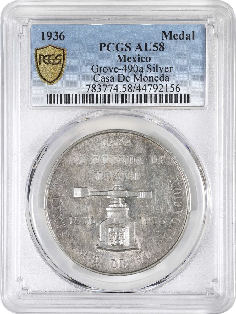 MEXICO. 400th Anniversary of the Mexico City Mint Silver Medal