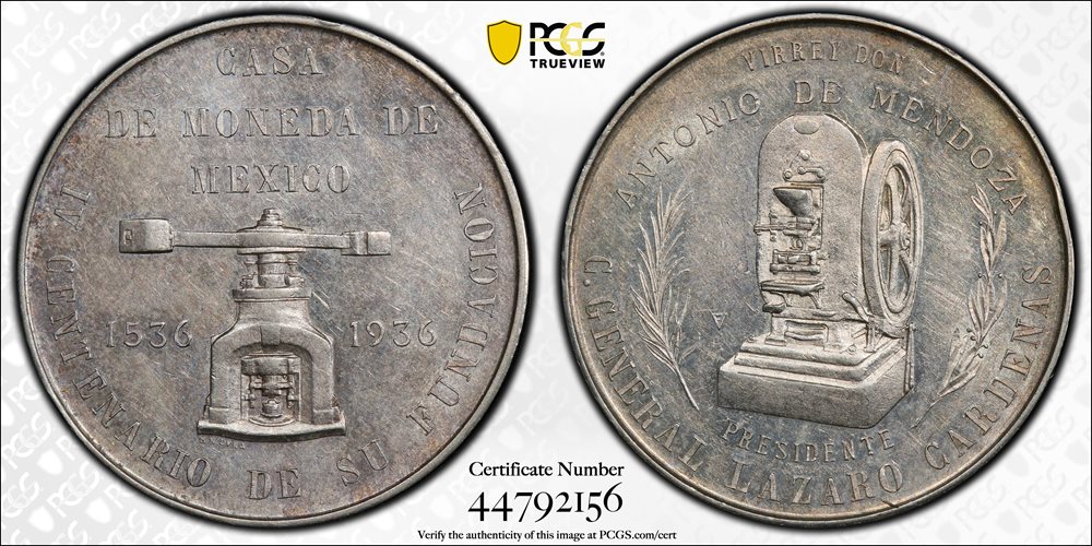 MEXICO. 400th Anniversary of the Mexico City Mint Silver Medal