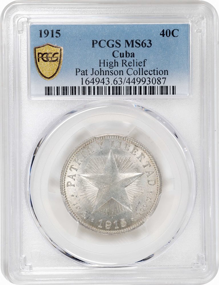 キューバ　銀貨1915年40centavos アンティーク キューバ 1915年 40センターボス 銀貨 Cuba 40 Centavos silver