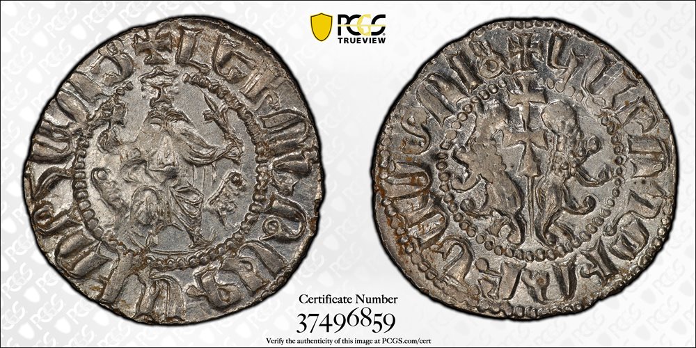 ARMENIA. Tram, ND (1198-1219). Sis Mint. Levon I. PCGS MS-65 ARMENIA. Tram, ND (1198-1219). Sis Mint. Levon I. PCGS MS-65