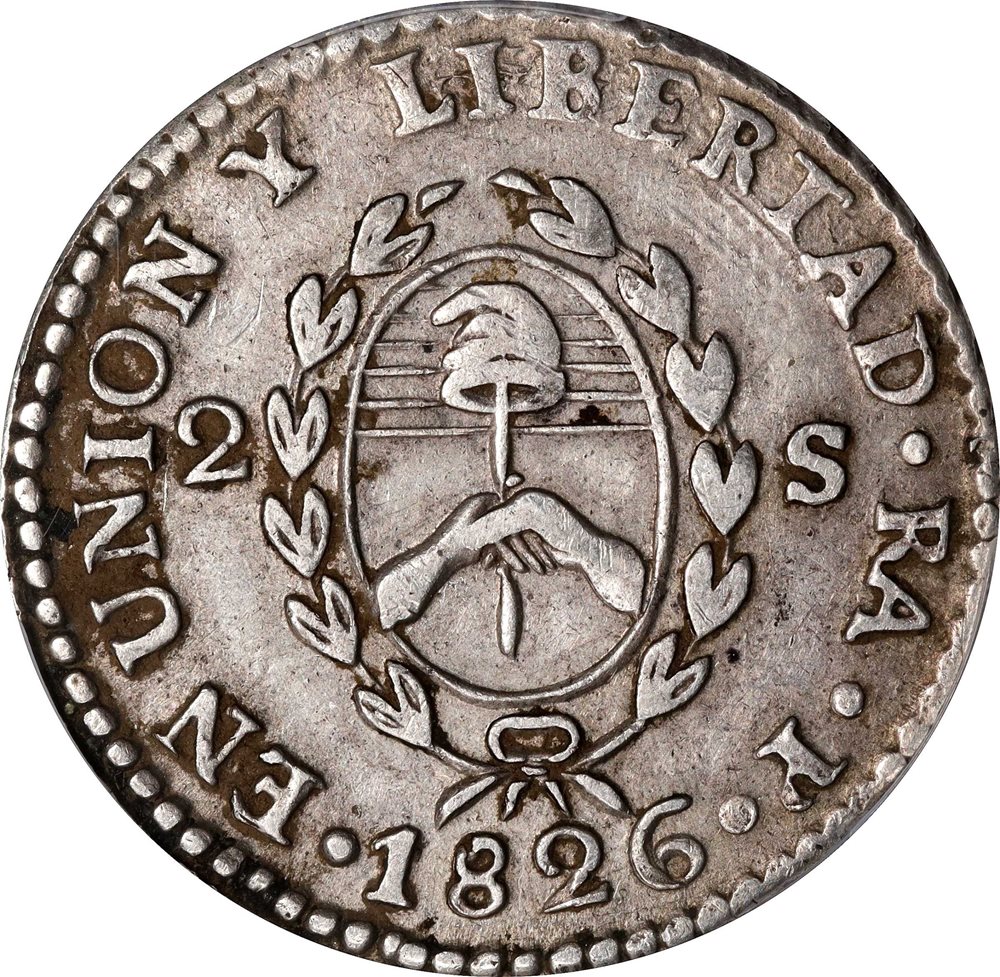 ARGENTINA. 2 Soles 1826-RA P. La Rioja Mint. PCGS AU-50., AU50 - PCGS  Auction Prices