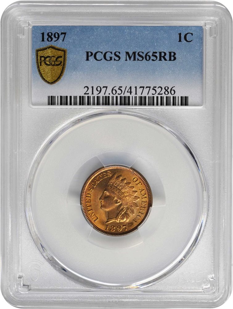 1897 Indian Cent. MS-65 RB (PCGS)., MS65RB - PCGS Auction Prices
